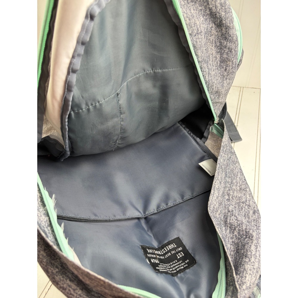 Adidas Excel V Heather Grey Mint Green School Gym Backpack Unisex - Picture 10 of 14